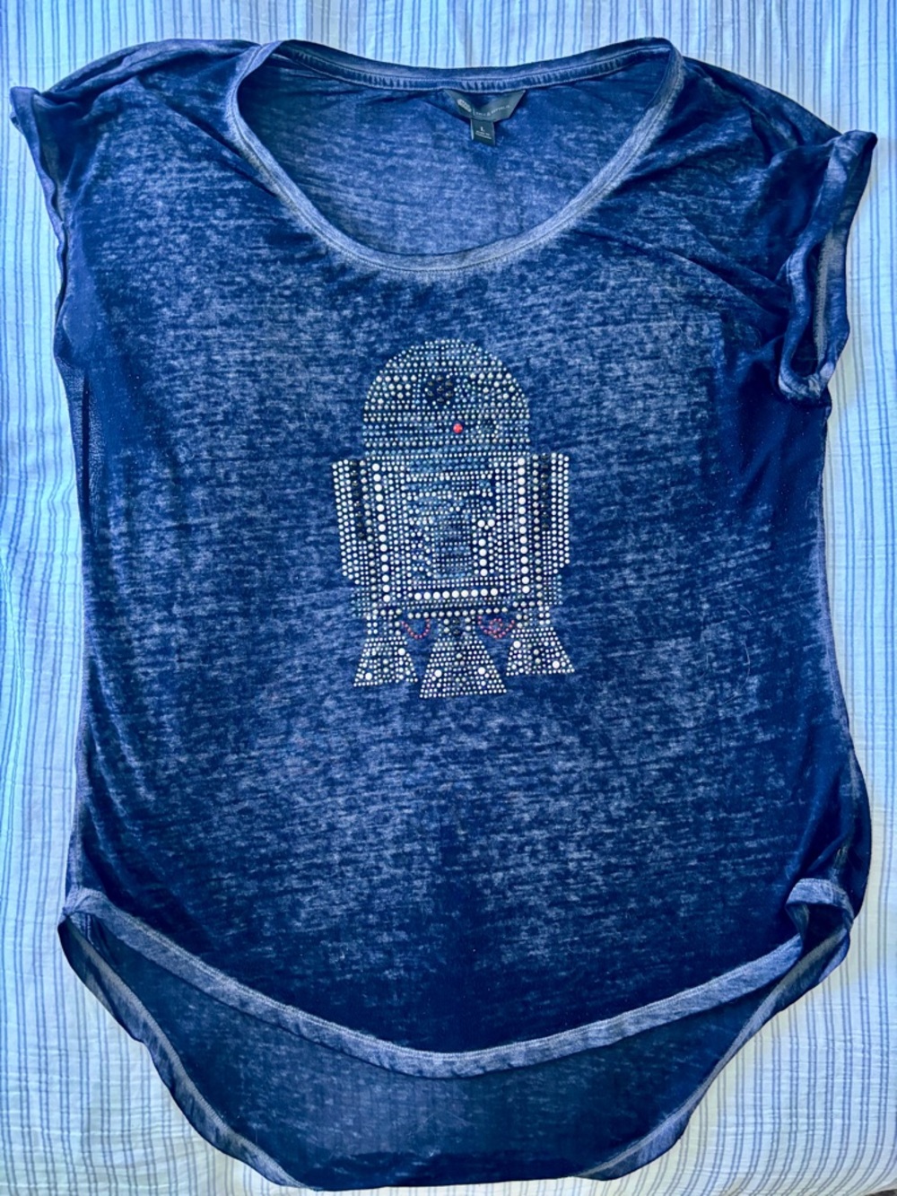 R2D2 star wars; Navy Blue Burnout Tee, May 4 is coming up!